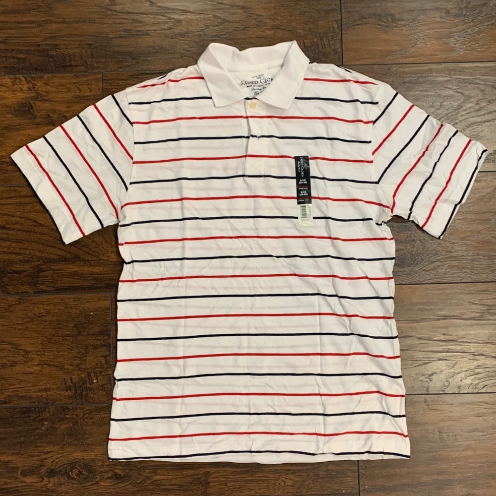NWT Faded Glory Striped Polo Shirts